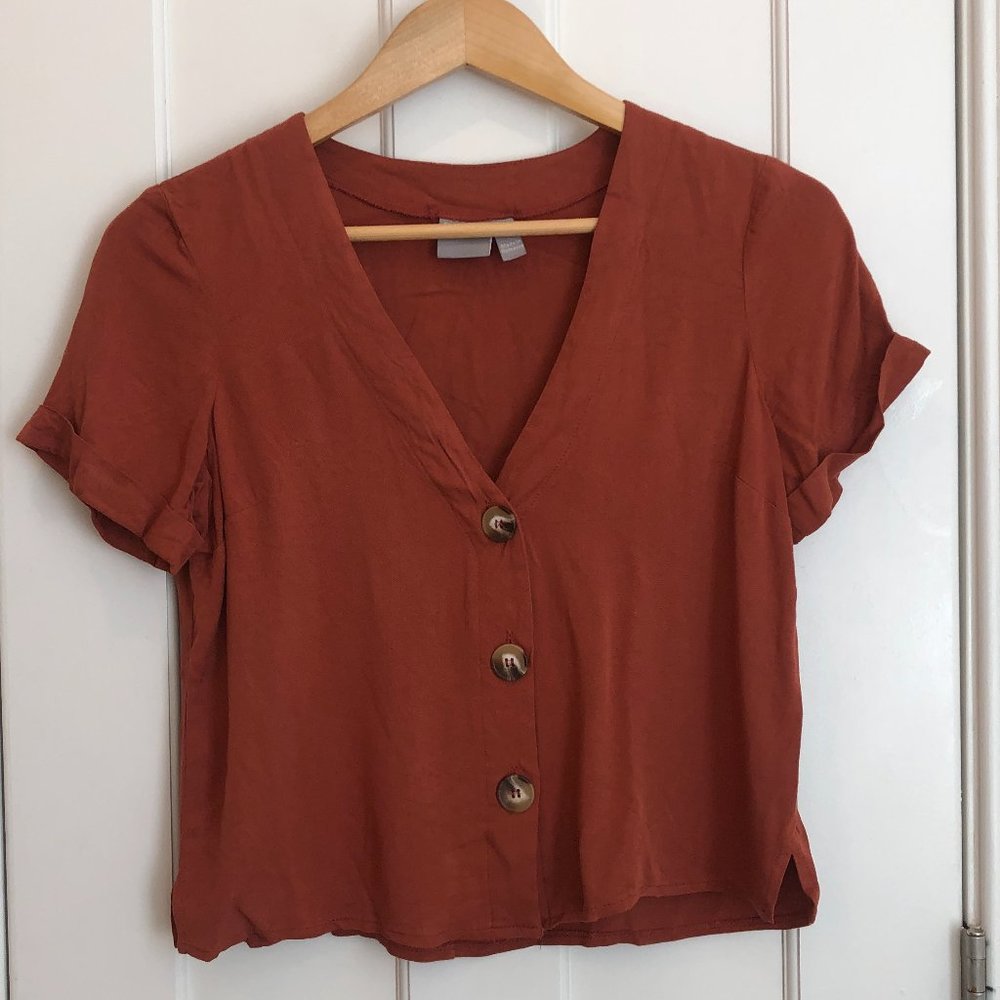 ASOS Boxy Cropped Shirt